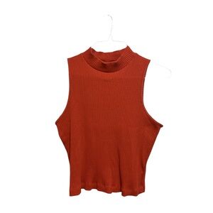 Old Navy Sleeveless Crop Tank Top in Brown and Red